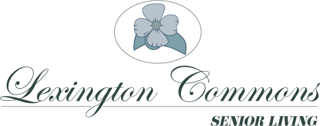 A logo for Lexington Commons Senior Living is displayed.